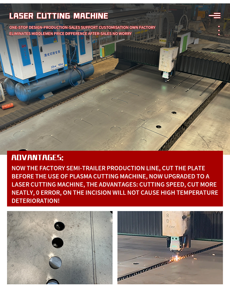 6 محاور الجانبية نصف مقطورة النقل الثقيل البضائع القابلة للتخصيص 14
