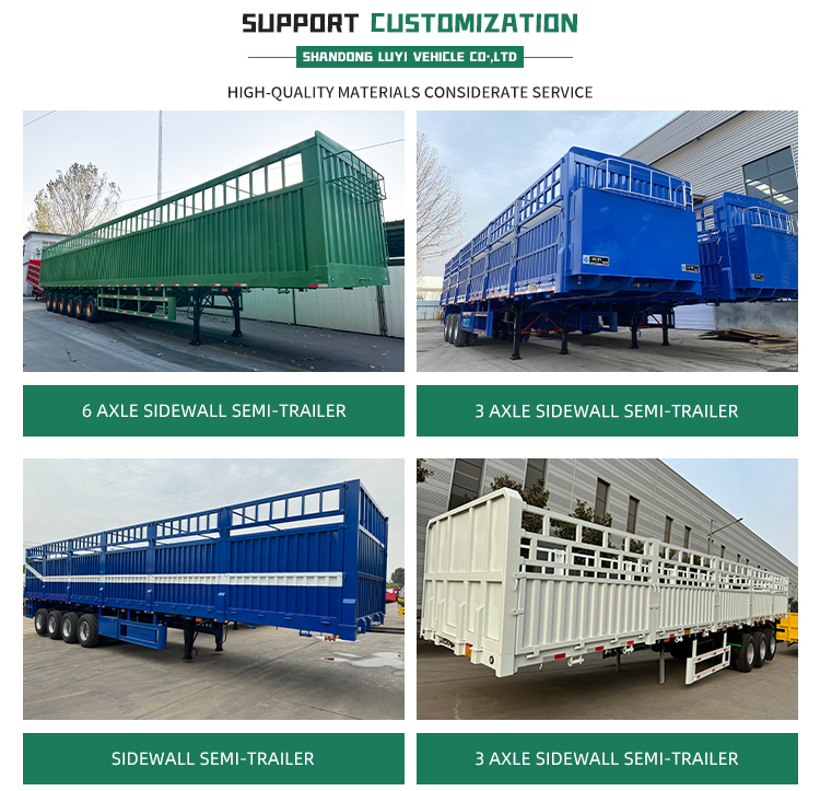 6-осиный забор типа высокая грузоподъемность полузащитный трейлер 16