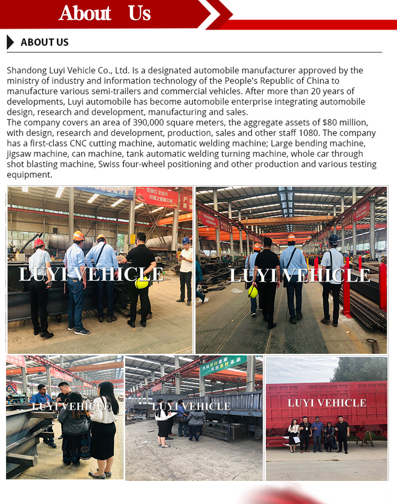 Ala de caja abierta Cortina Semi Truck Brailer | Luyi 14