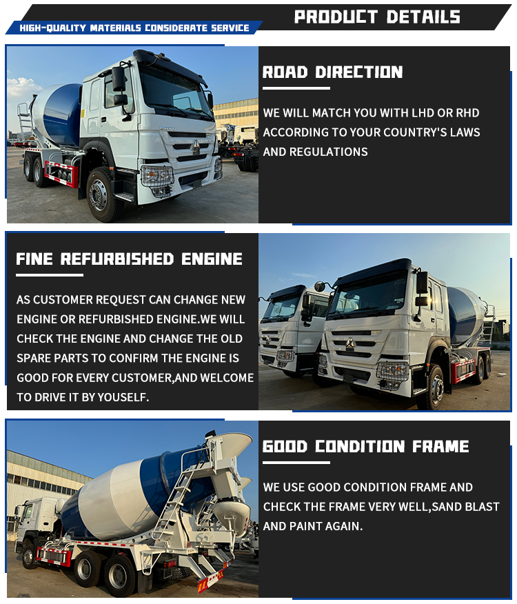 10-18 camions de mélangeurs en béton de mètre cube | Luyi 10