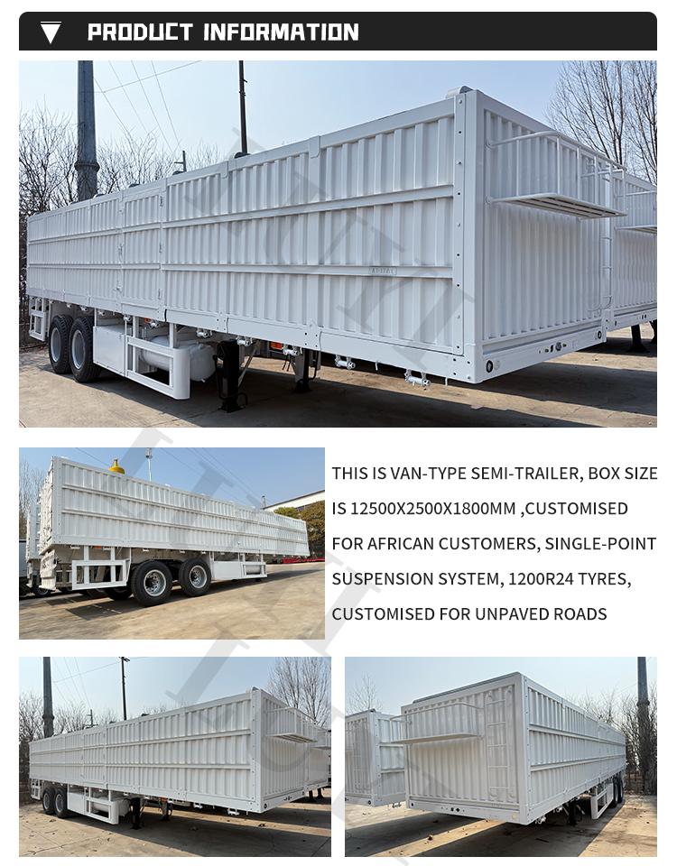 Boîte murale latérale à 2 axes Semi-remorque | Luyi 9