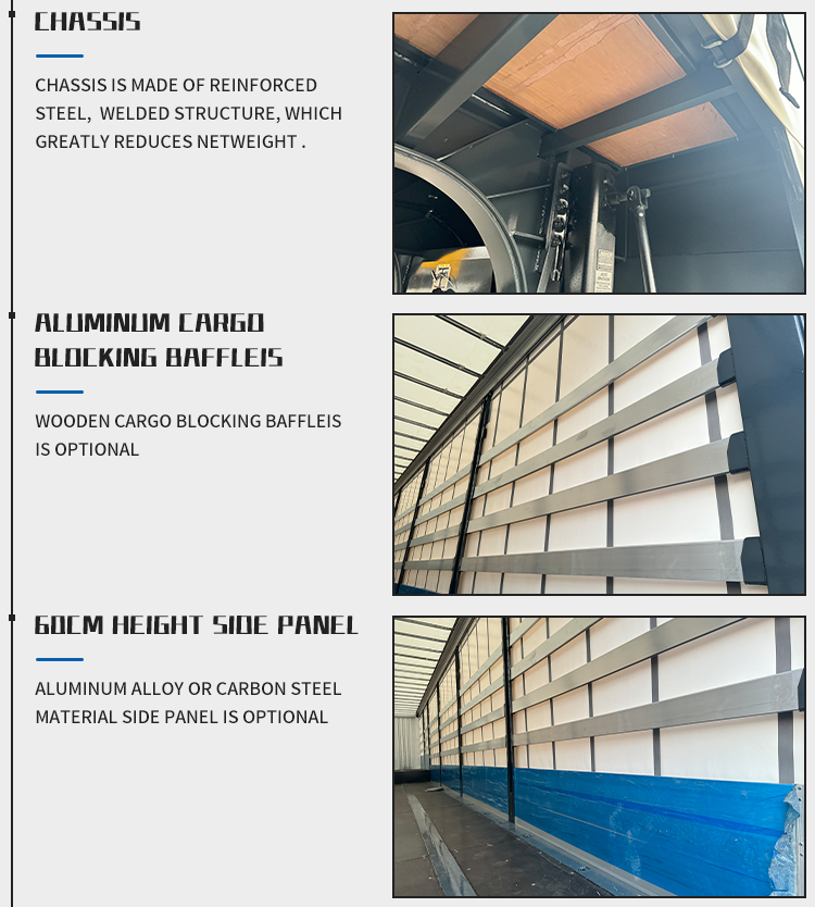 Heavy Duty 3-Axle Side Curtain Semi-trailer 11