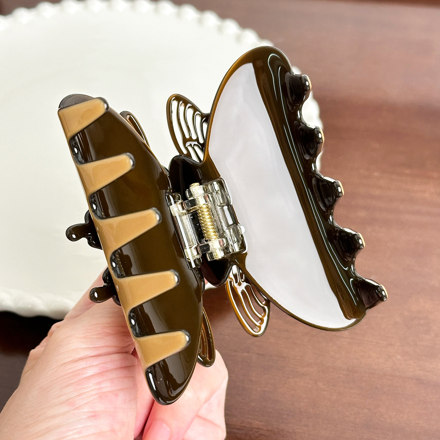 Dowell Girls Hair Clips Rhinestone Butterfly Acetate Hair Pin Stylish Hair Accessory For Kids 19