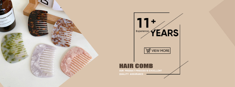 Dowell Wholesale Korean Style Geometric Comb Home Travel Portable Acetate Hair Comb For Girls 8