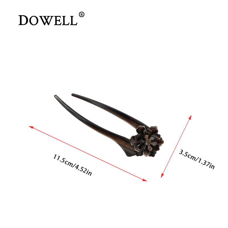 Dowell 2022 Wholesale Trend Retro Fashion Bridal Hair Accessories Acetate Hair Sticks 10