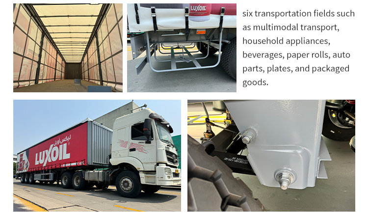 Semirrailer de servicio de cortina de servicio pesado de 3 ejes | Luyi 9