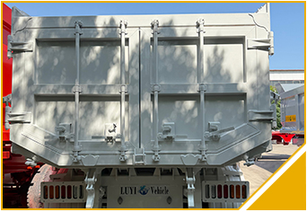 3-осный грузовой транспортный самосвальный прицеп с задней разгрузкой 11