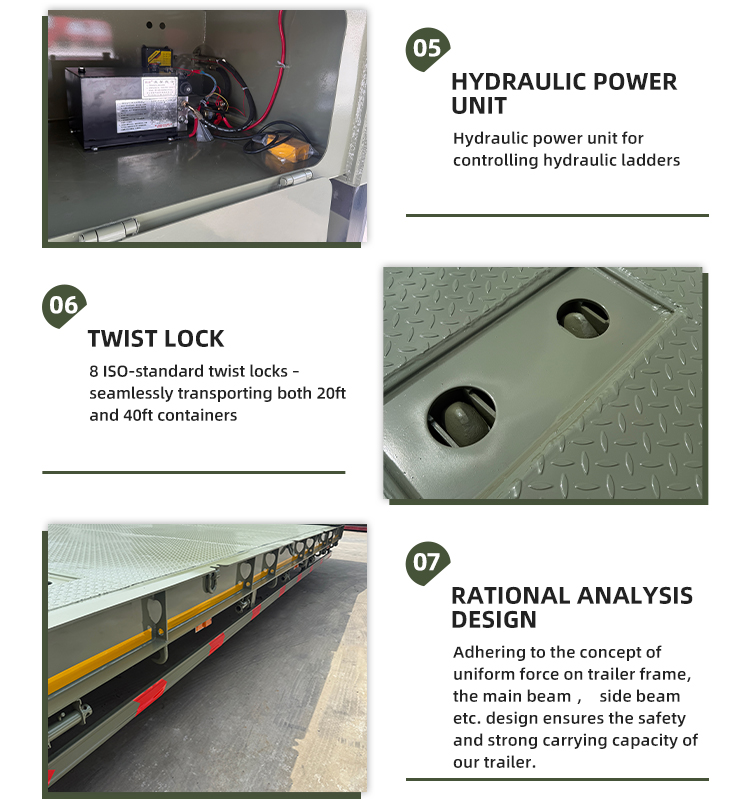 5 -осевой полуприцеп с гидравлической лестницей | Луи 11