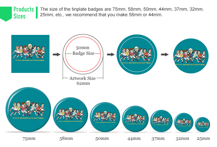 Custom Tin Badges Manufacturer - Low Cost Promotional Pins | EverRichGift 10