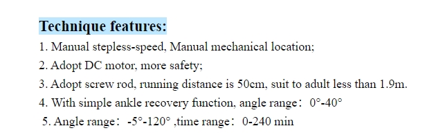 Knee Hip Ankle Lower Limb Cpm Joint Rehabilitation Training Device | Innorkom Medical 8