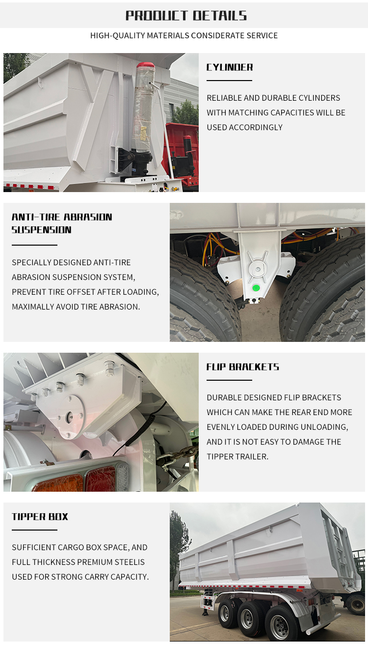3 ejes Retrima trasero del cilindro hidráulico | Luyi 9