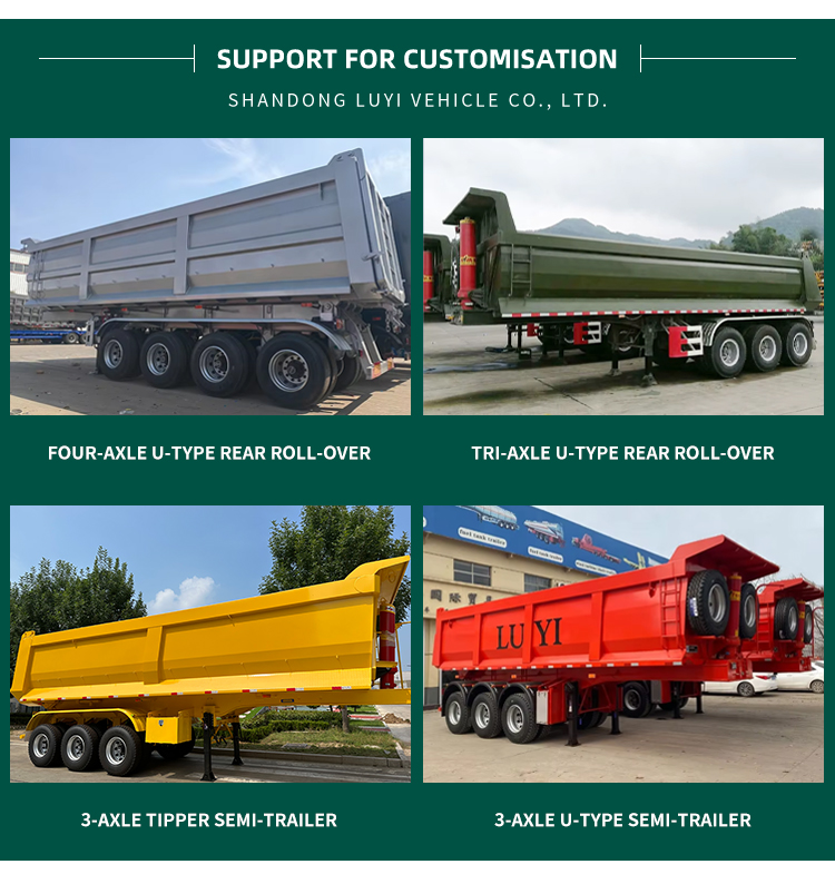 Сброс полуприцеп с гидравлическим полуприцепом Tipper 13