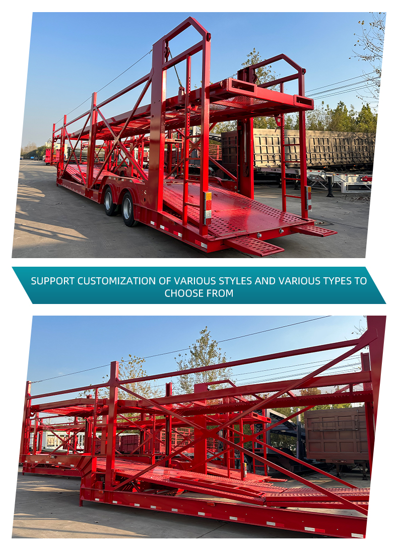 2 Axle 8 Semi de transporte de vehículos | Luyi 10