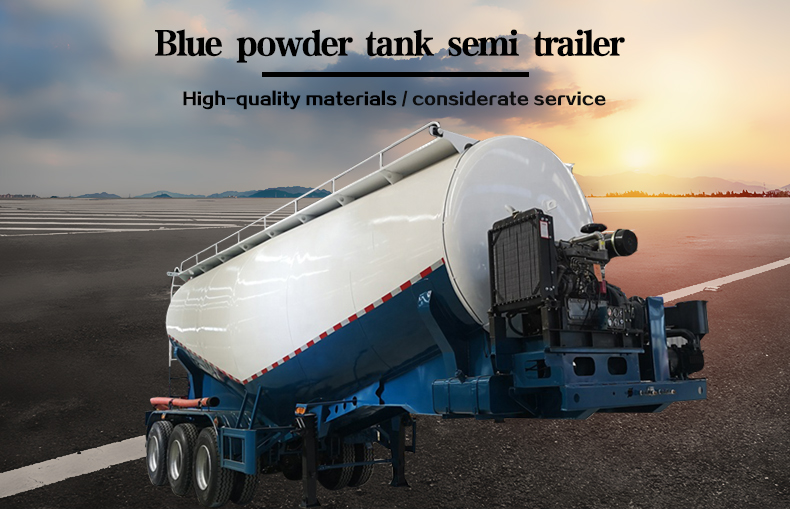 50 طن بودرة سائبة دبابة نصف المقطورات 8