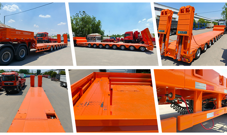 Tri-eje 40-120 toneladas de múltiples ejes múltiples Semi Trailer | Luyi 10