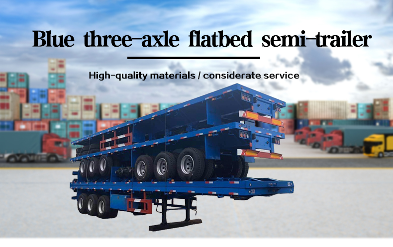 3 оси 60Tons 13M Контейнер -носитель платтный трейлер 8