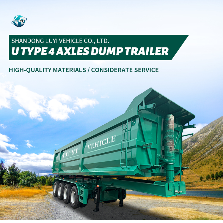 Сброс полуприцеп с гидравлическим полуприцепом Tipper 8