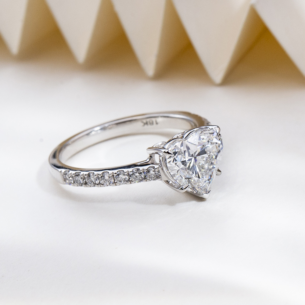 Heart Lab Diamond Ring