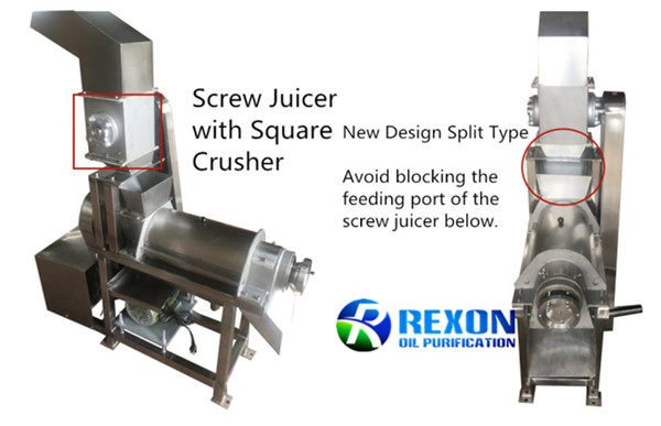 Coconut Milk Extracting Machine Screw Juicer with Crusher 3