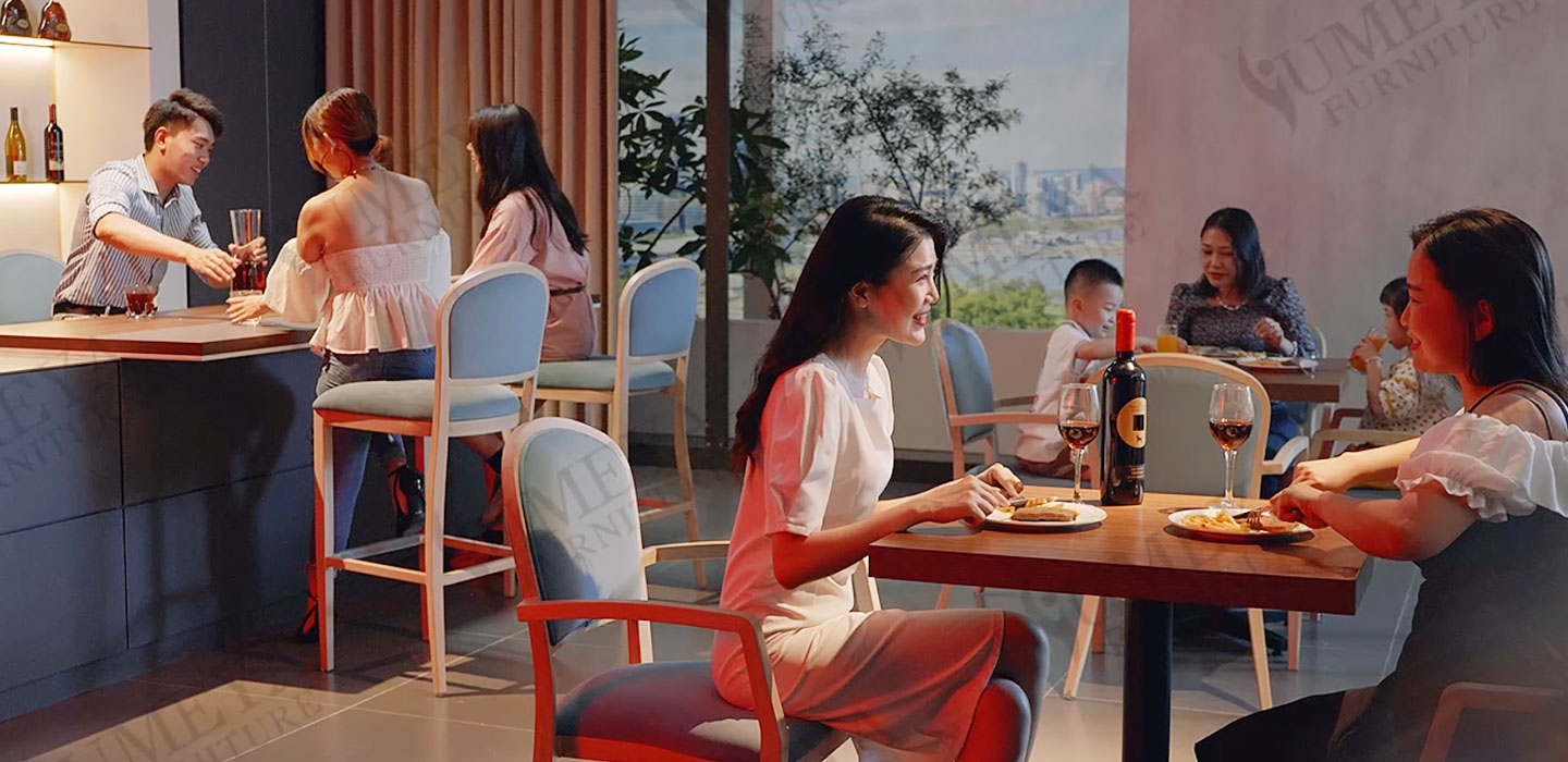 Gelişimi Yumeya Metal Wood rain rain Chair 13