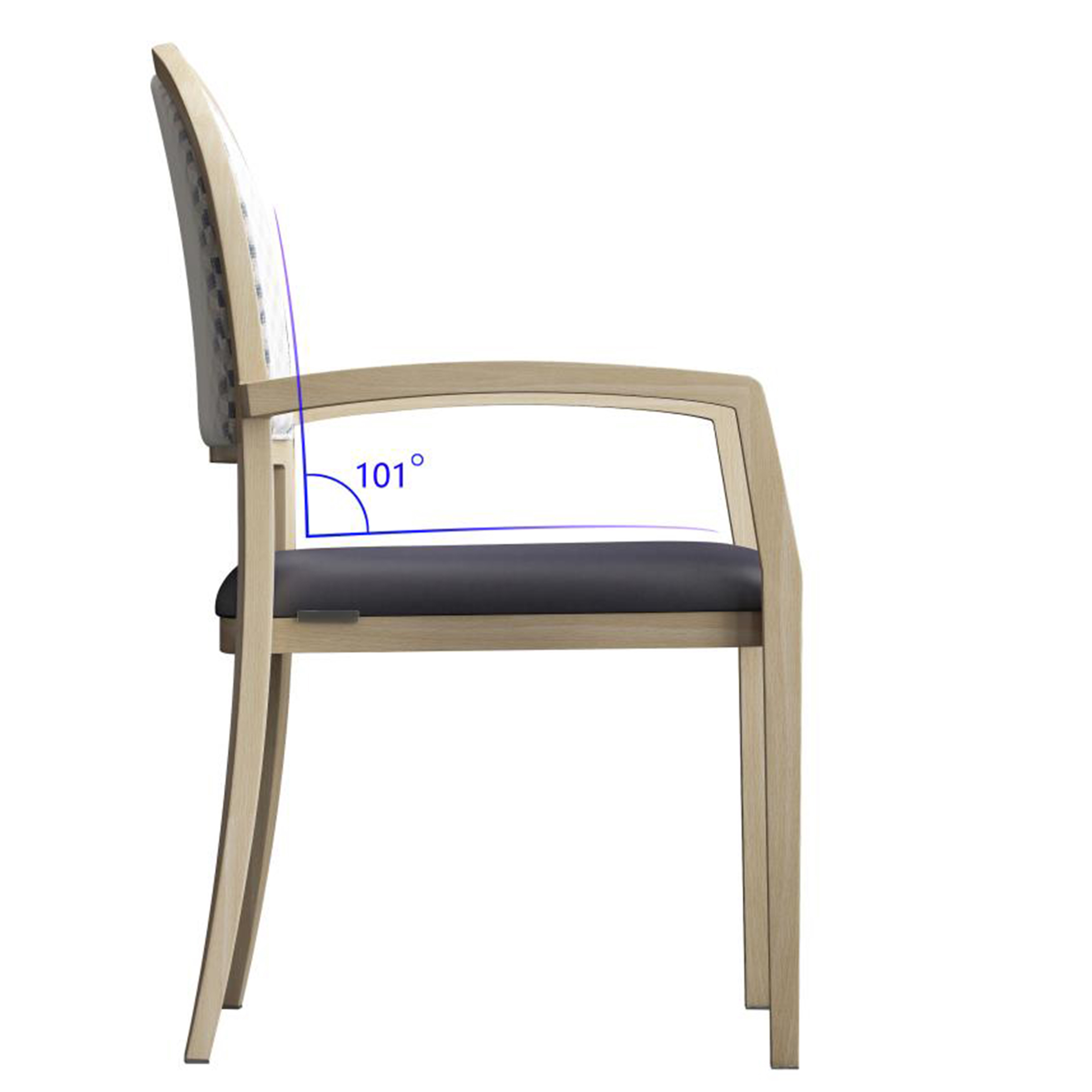 Le confort de Yumeya Sièges de maison de retraite en métal à grain de bois 1