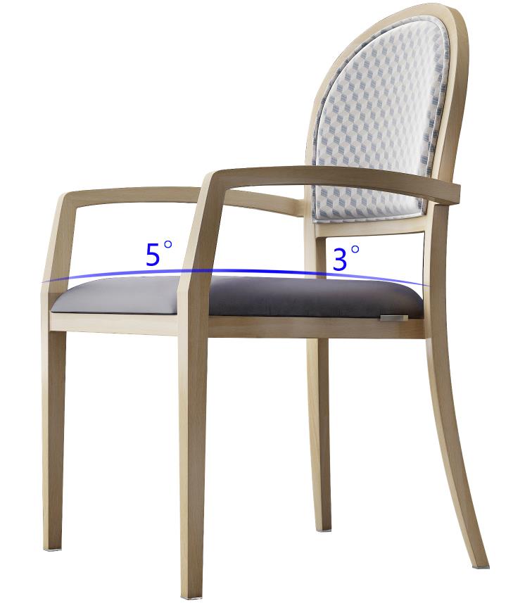 Le confort de Yumeya Sièges de maison de retraite en métal à grain de bois 2