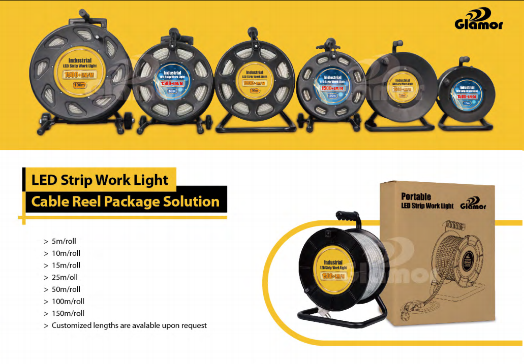 Industrial Construction 500m Waterproof Tunnel illumination Double Side LED Strip Work Light Project Glamor Manufacturer 11