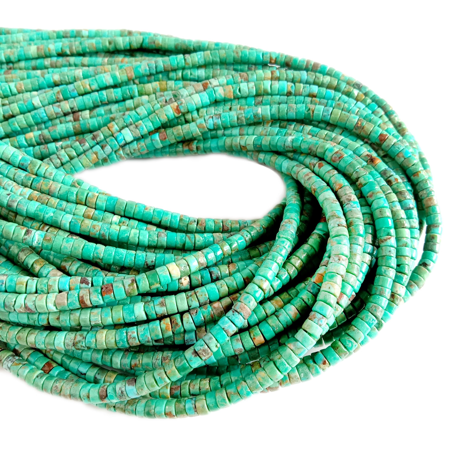 طبیعی فیروزی فیروزی موتی فیروزی قیمتی ډبره اصلی ښکلی هار 18