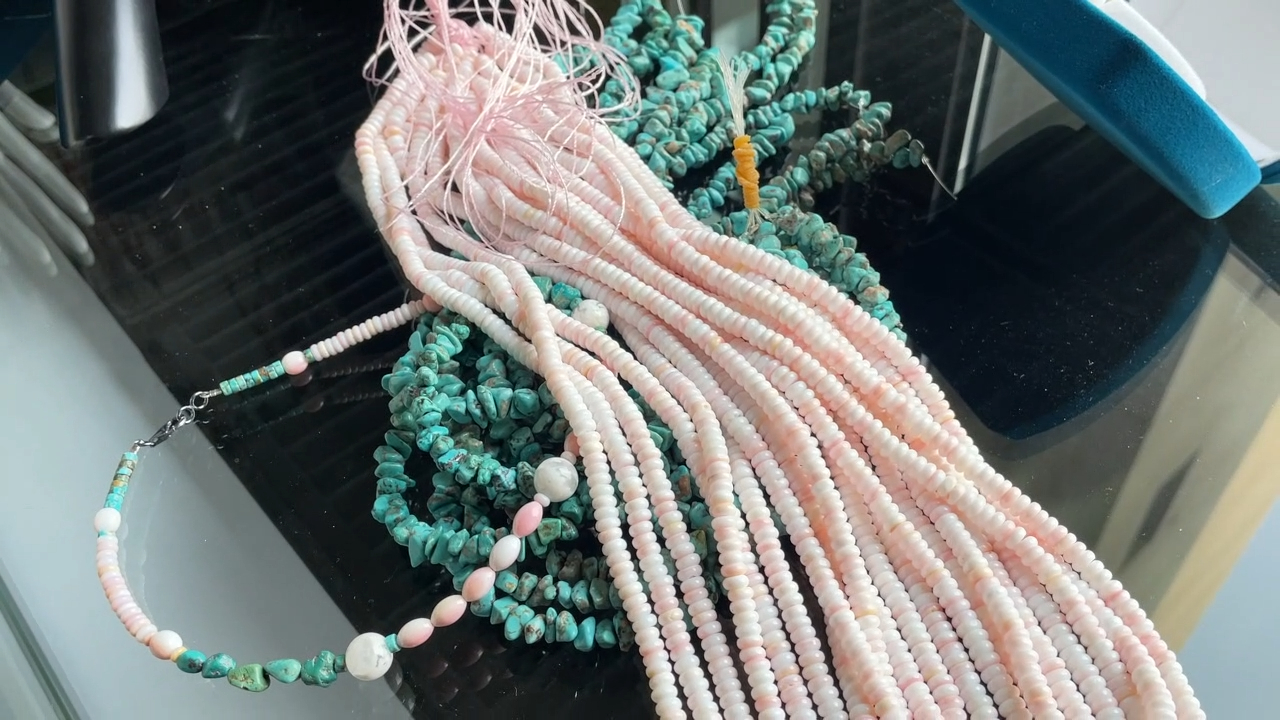 Pink Shell Necklace Pink Sea shell Necklace Surfer Necklace Hawaiian 8