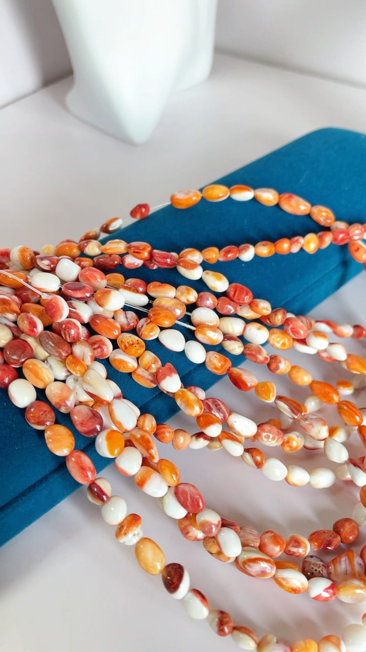 ਸਪਾਈਨੀ ਓਇਸਟਰ ਬੀਡ ਸਟ੍ਰੈਂਡ ਬੀਡਿੰਗ ਸਪਲਾਈ 8