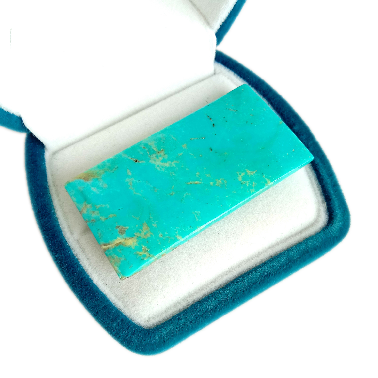 Batu Permata Pirus Asli Cabochon Batu Pirus biru longgar 15
