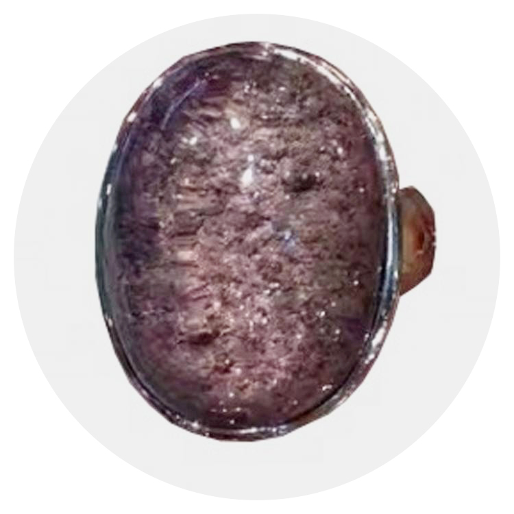 Rainbow Fluorite Ring Crystal Reiki smykker uk Womens Justerbar ring 2