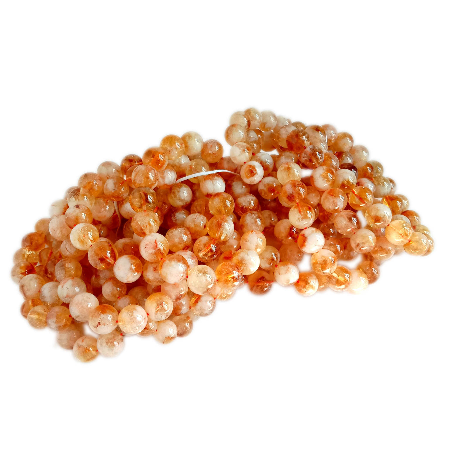 قدرتي Citrine Gemstone گريڊ 3A گول 12MM لوز موتي 14