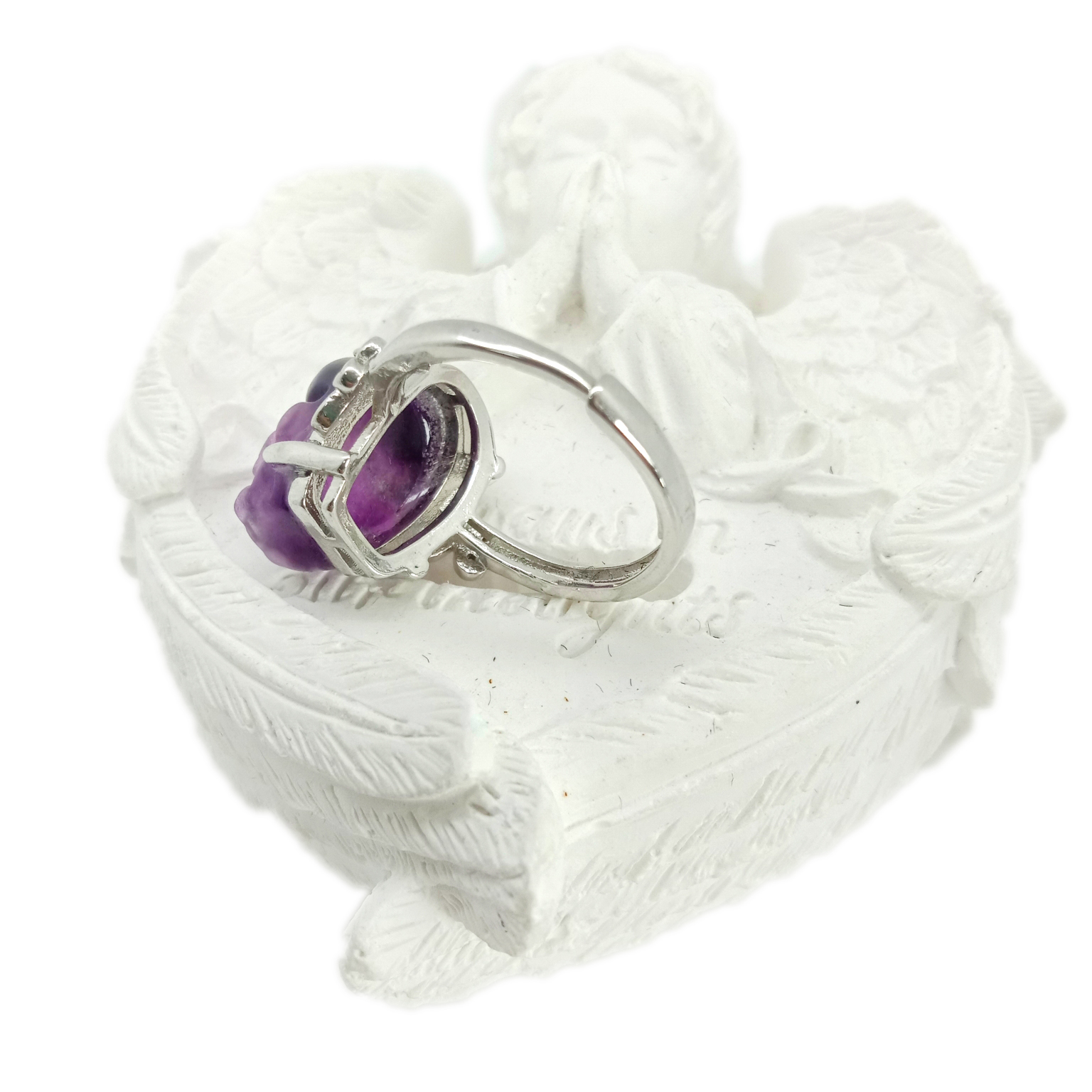 Rainbow Fluoriet Ring 925 Sterling Silwer Enkelring Fluoriet Juweliersware Sterling Ring 14