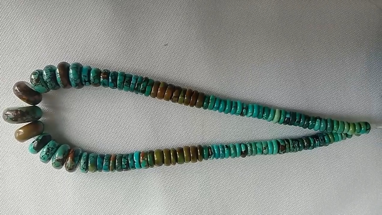 Perles en vrac de pierres précieuses Heishi bleu turquoise naturel, 2 * 4mm, perles d'espacement bleu turquoise 12