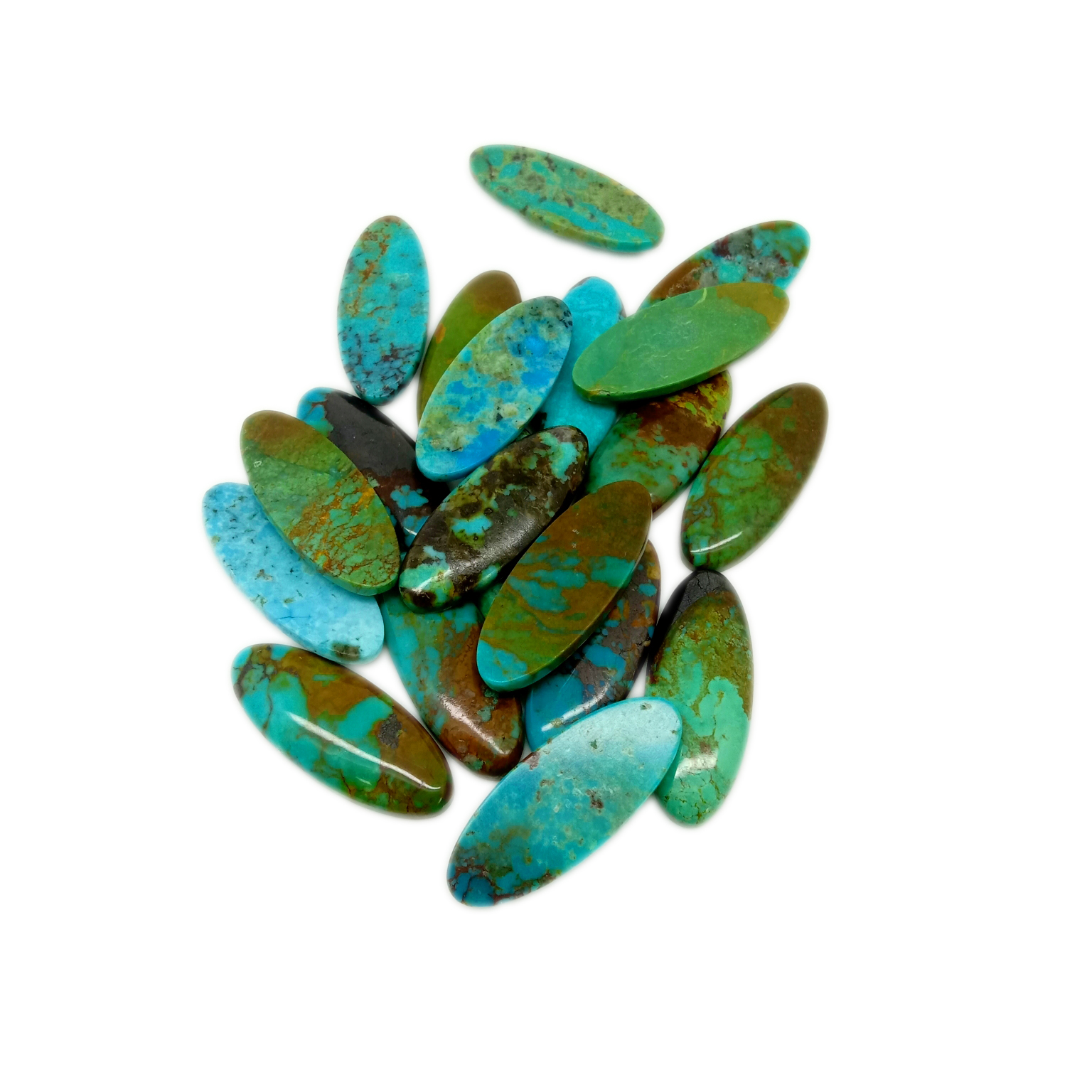 Cabochon ya Asili ya Turquoise ya Kipekee ya Turquoise Cabochon ya Turquoise ya Turquoise kwa Vito vya Wirewrap& kishaufu 15