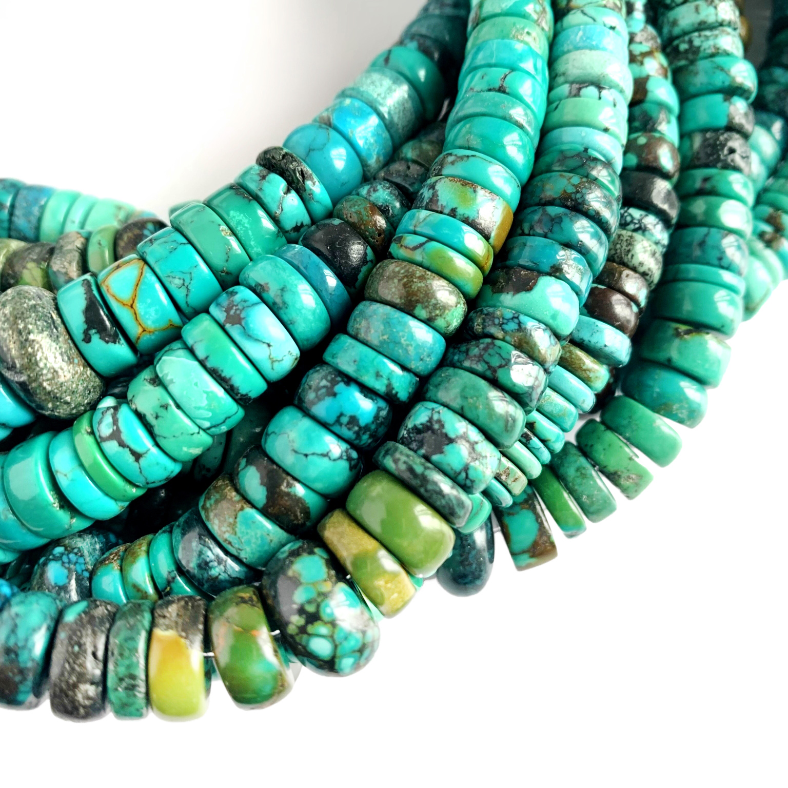 គ្រឿងអលង្កា អង្កាំឈើពណ៌ Turquoise ផ្គត់ផ្គង់គ្រឿងអលង្ការអង្កាំមូល 18
