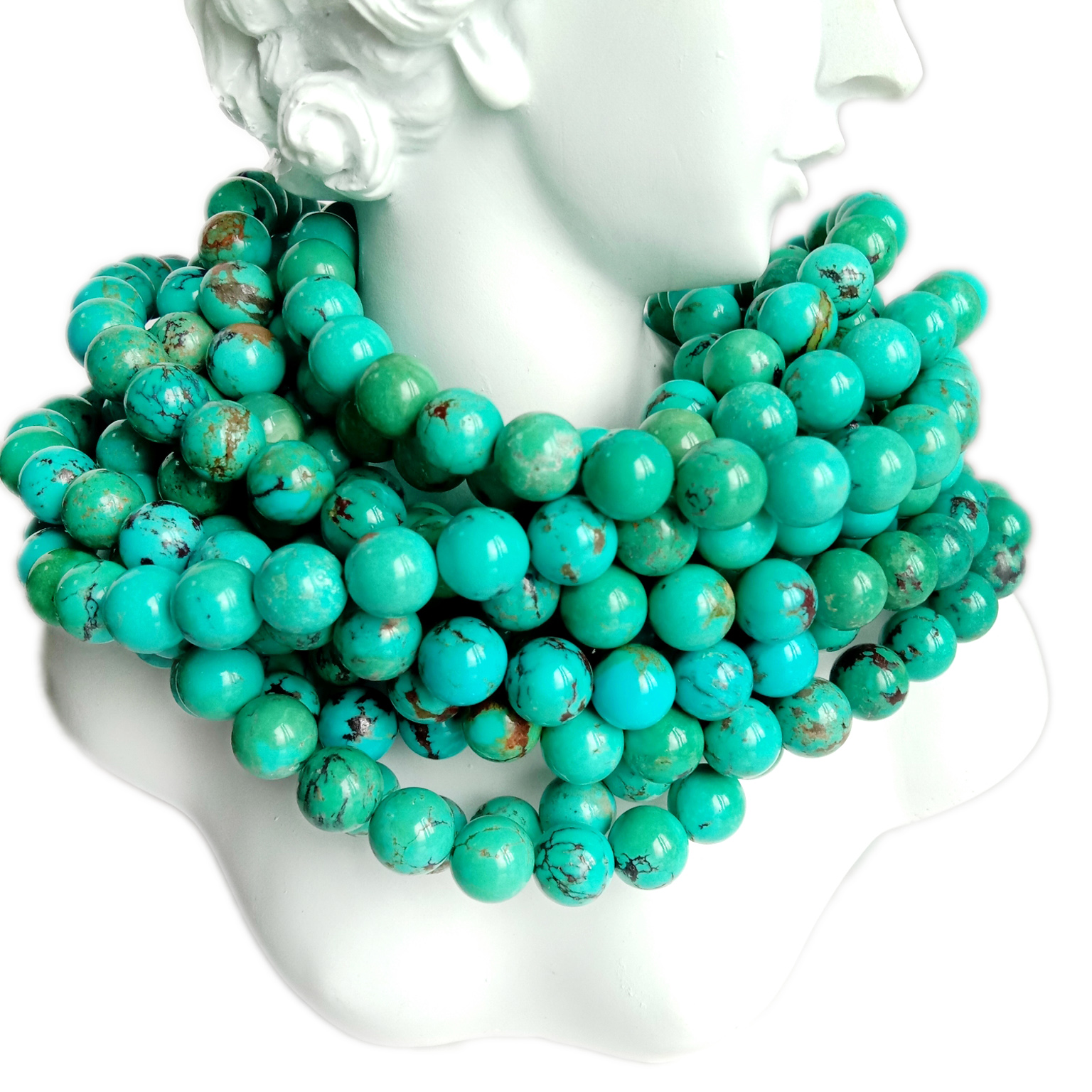 10mm Howlite Turquoise Round Beads Gemstone Beads 16Inches Strand 18