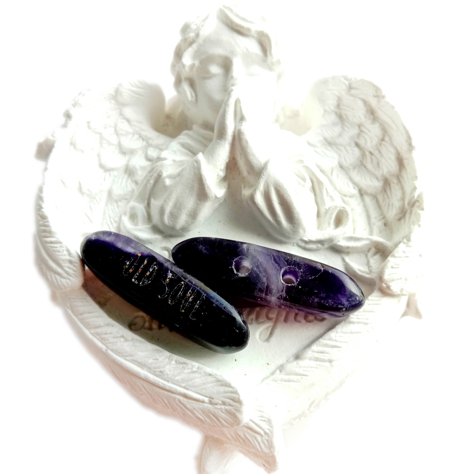 30x8x8mm Amethyst krale Natuurlike edelsteenmateriaal Los edelsteen vir juweliersware maak 14