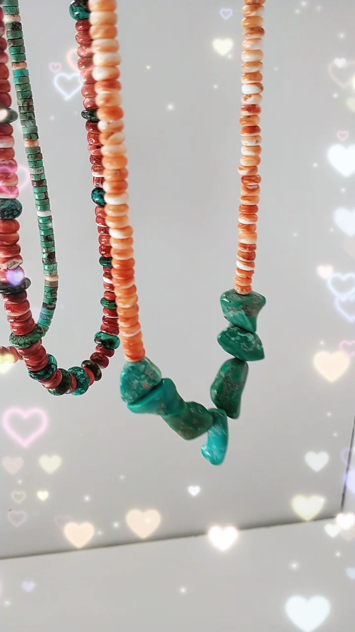 Natural Turquoise 925 Sterling Silver Necklace Long Turquoise necklace 9