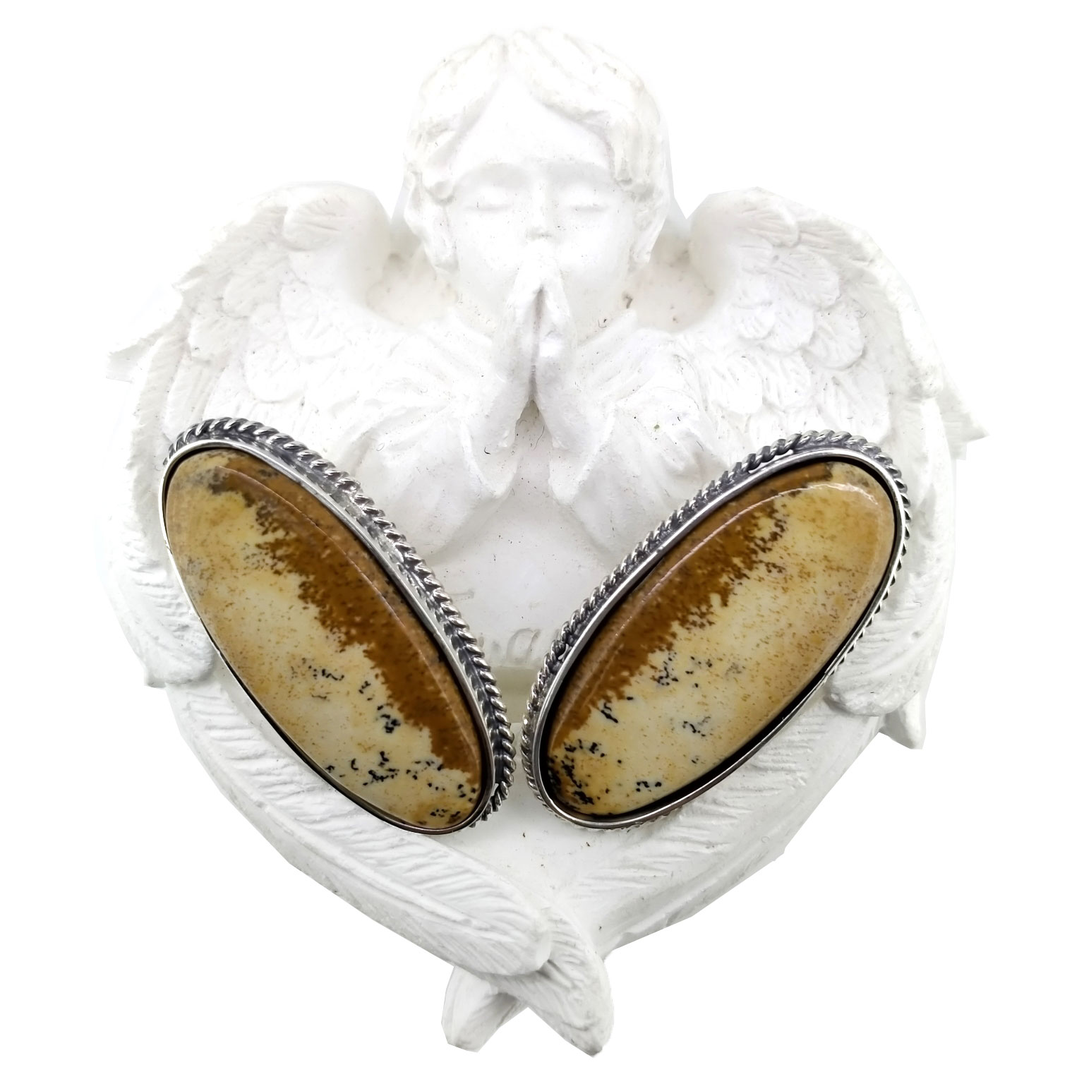 Bumblebee Jasper تەتقىقاتى | Stud Earrings | گۆھەر تاش ھالقا 14