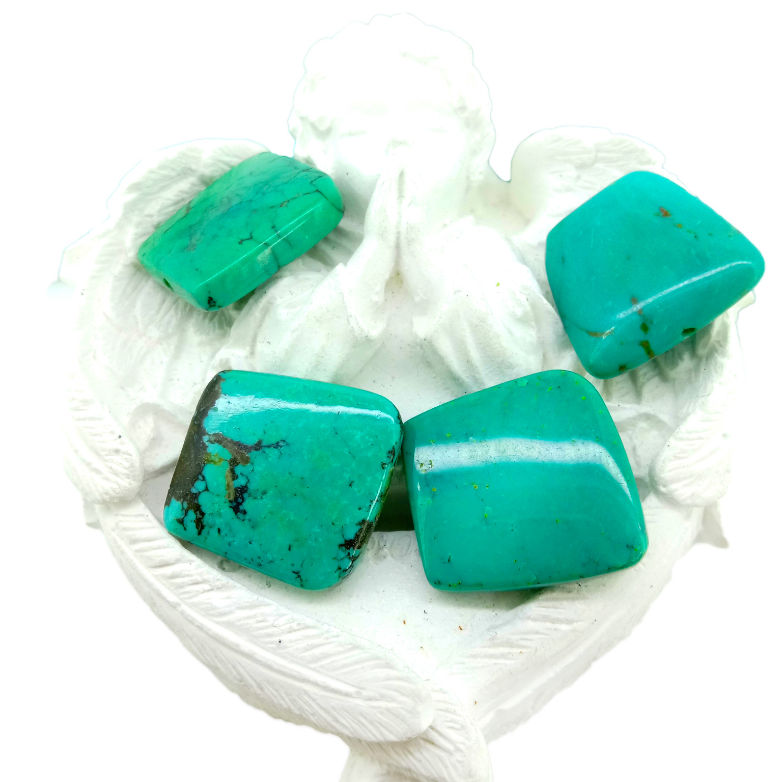 Ntuj Vintage Turquoise iav Cabochon Ntau Turquoise iav Scarab Cab 15