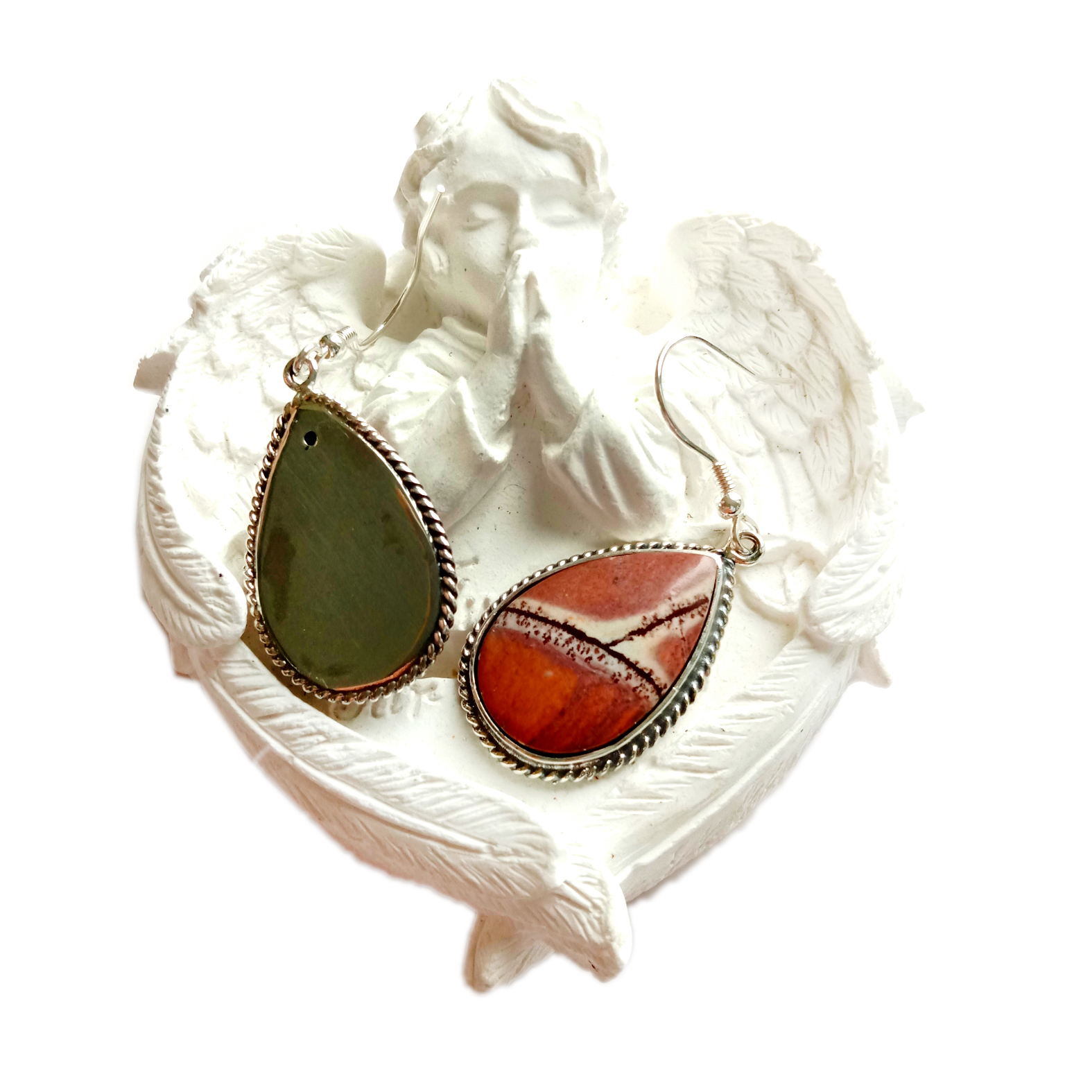 Bumble Bee Gemstone Earring 925 Sterling Silver Earring Bumble Bee Handmade Earring Rau Niam Rau Khoom Plig 14