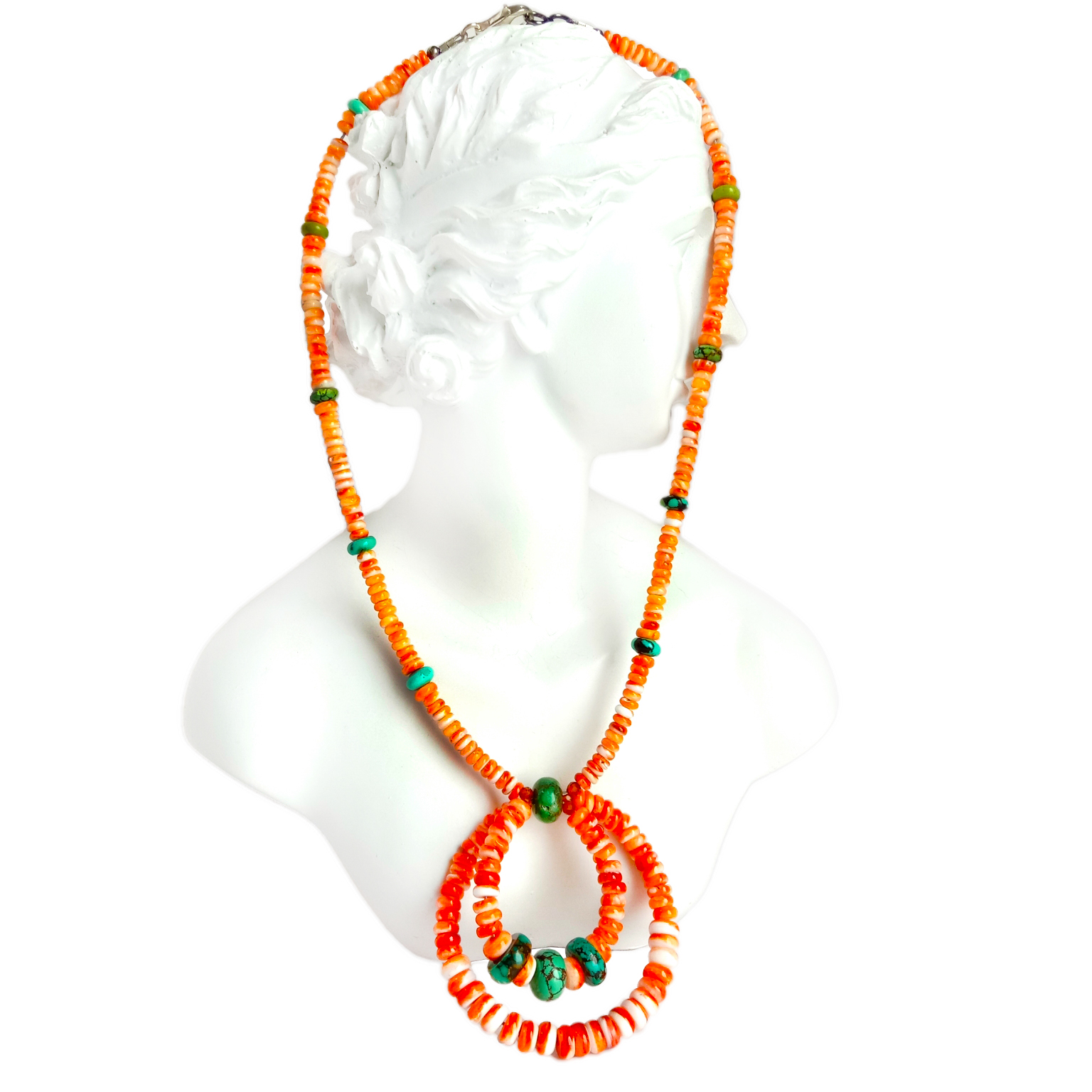 Ntuj Turquoise spiny oyster 925 Sterling Silver gemstone hniav nyiaj hniav kub Zoo nkauj Turquoise Ntuj Pob Zeb Zoo Xim 15