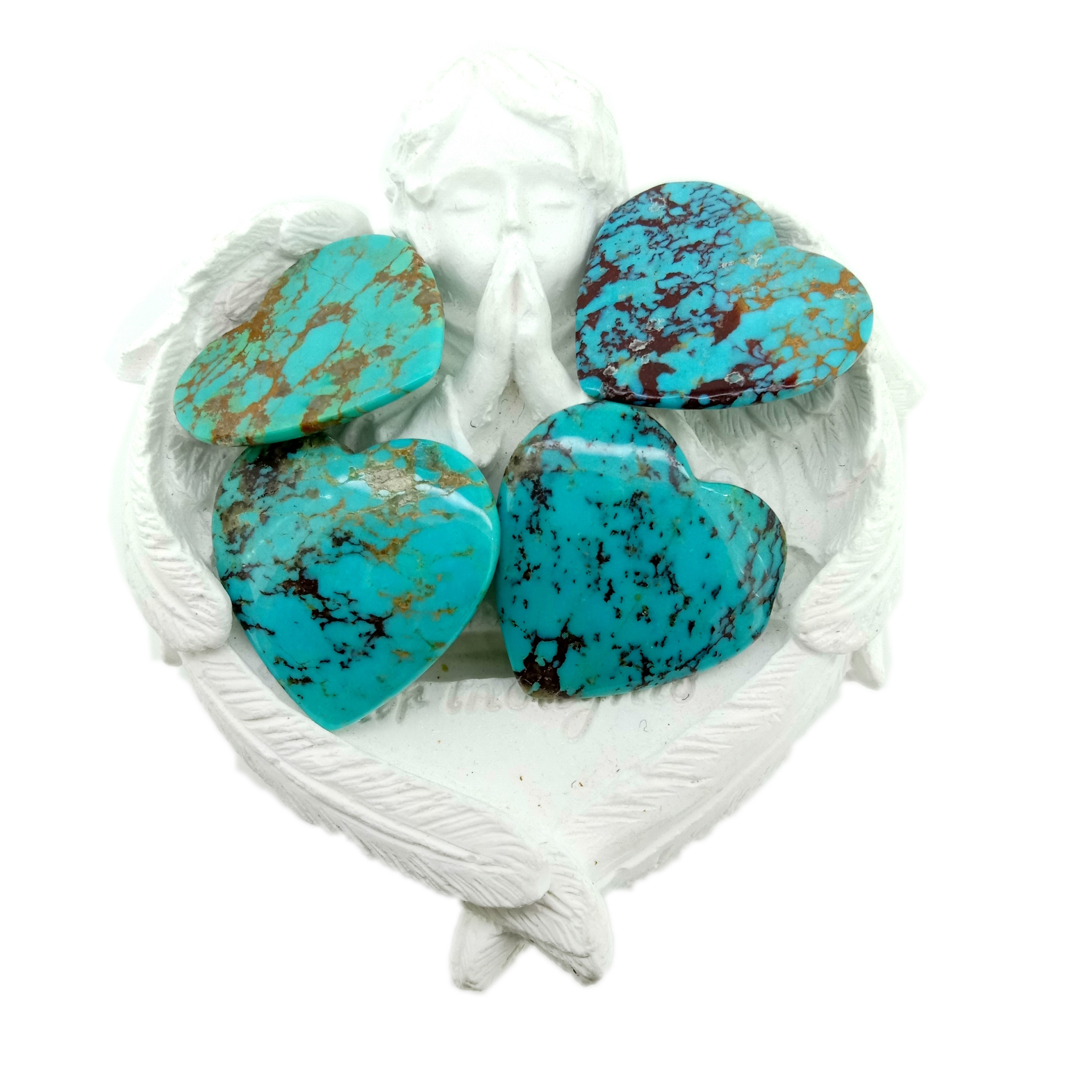 Natural Turquoise Smooth Heart shape Carving Loose Turquoise Heart Turquoise Cabochon 15