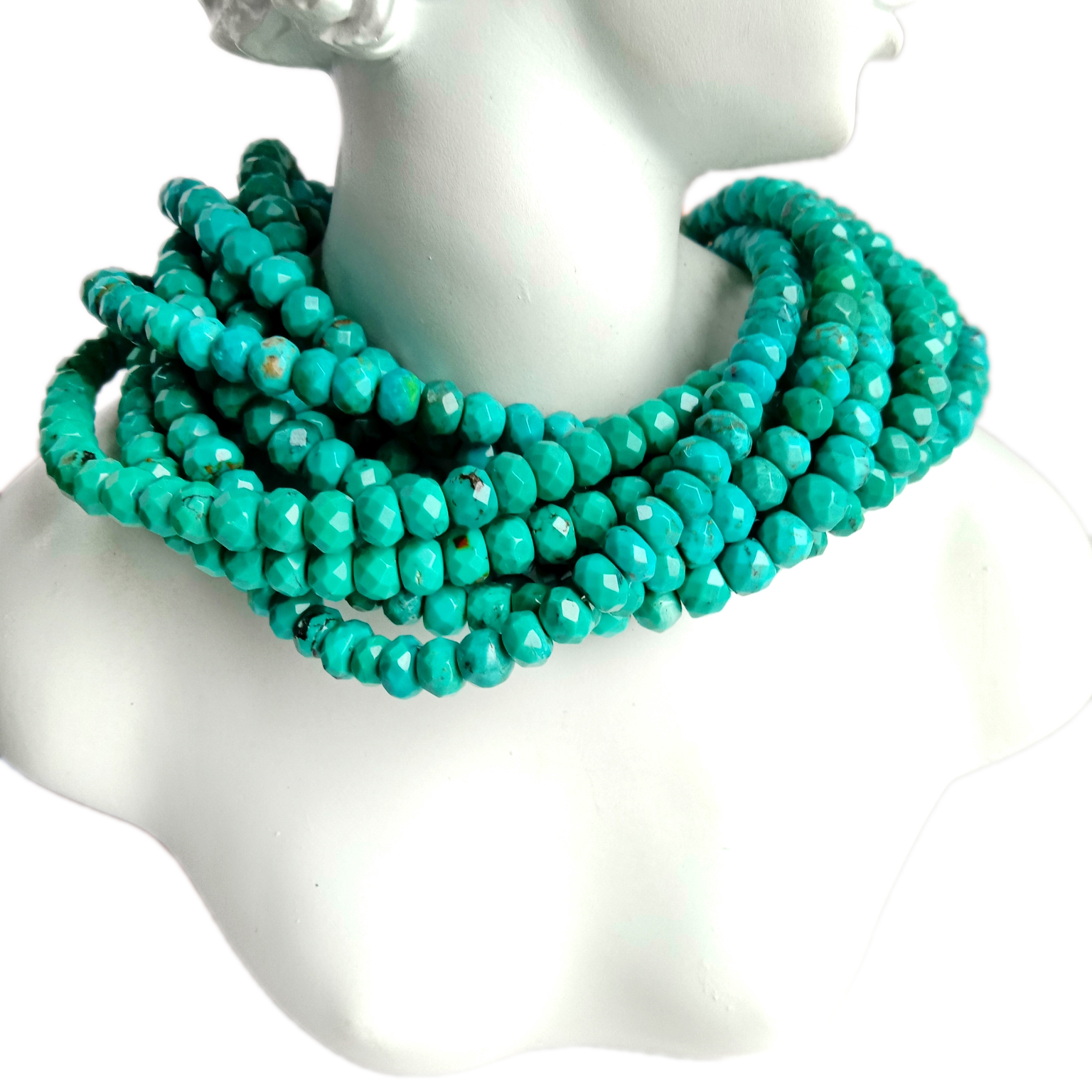 Lifaha tsa Tlhaho tsa Turquoise tsa Boleng bo Phahameng ka ho Fetisisa Lifaha tsa Majoe a Boleng tsa 6mm 3A 18