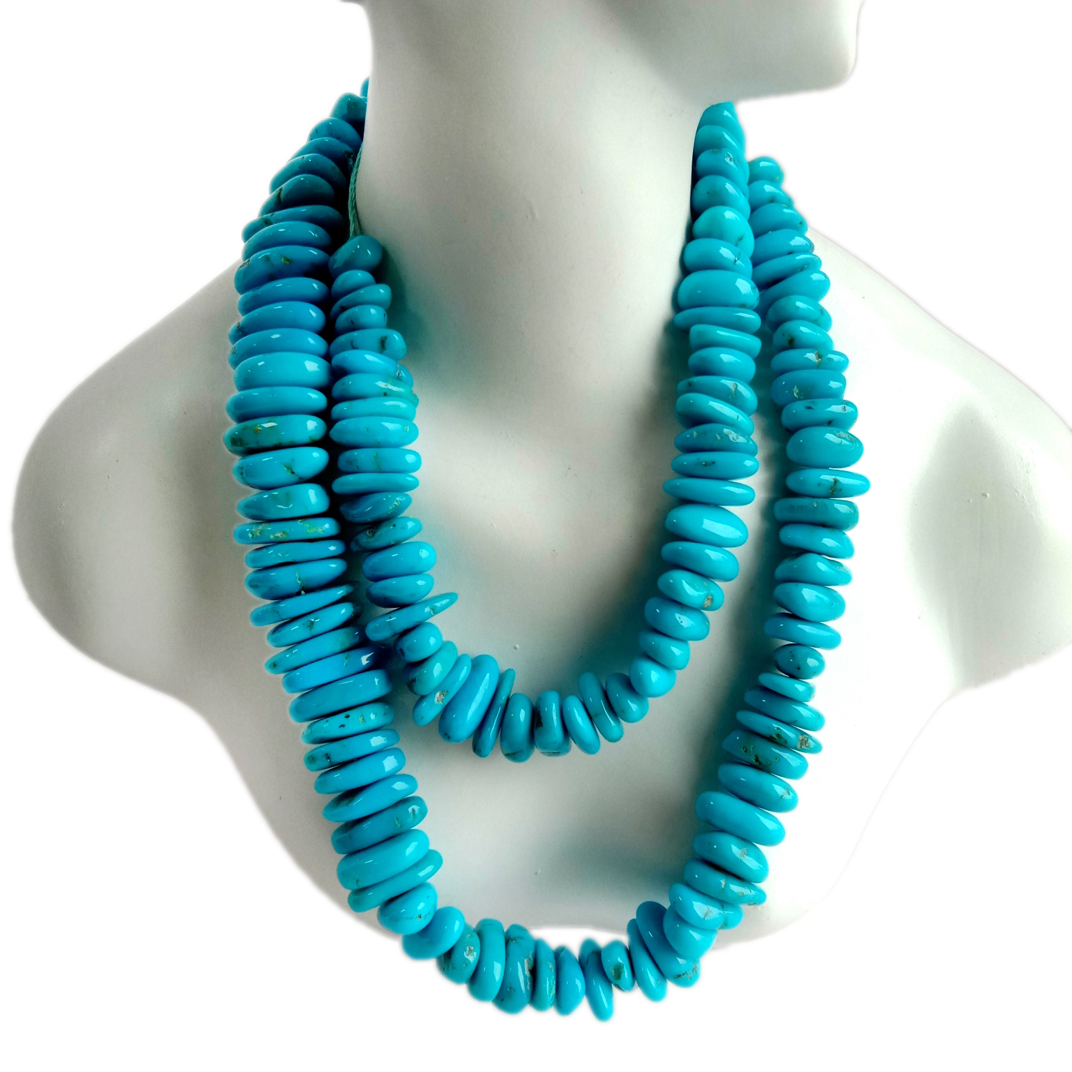 Türkis Chip Form Beads 16 Zoll strands blo Türkis Beads 18