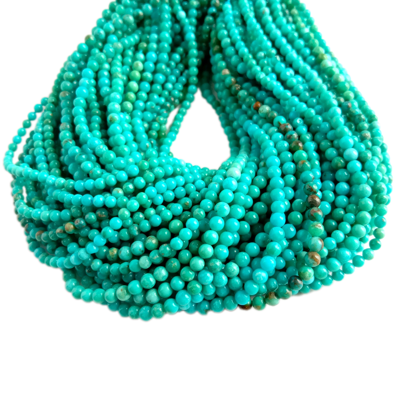 Oghere Oghere eke Blue Turquoise Beads mara mma gburugburu 2mm 16inch Strand 18