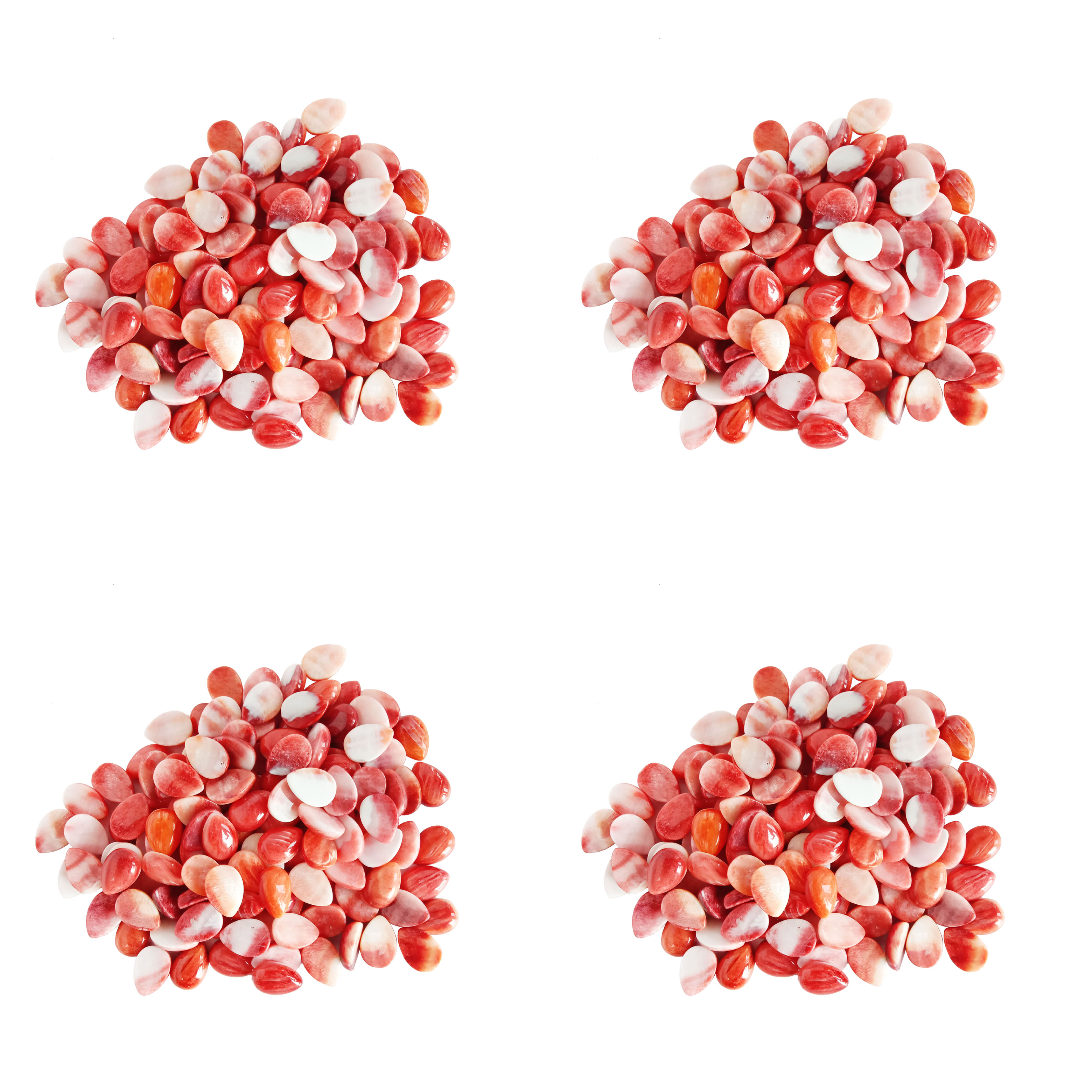 Tabiiy apelsin Spiny Oyster 10 * 14MM Shell Cabochon Shell Cabs Spiny Orange Cabs 14