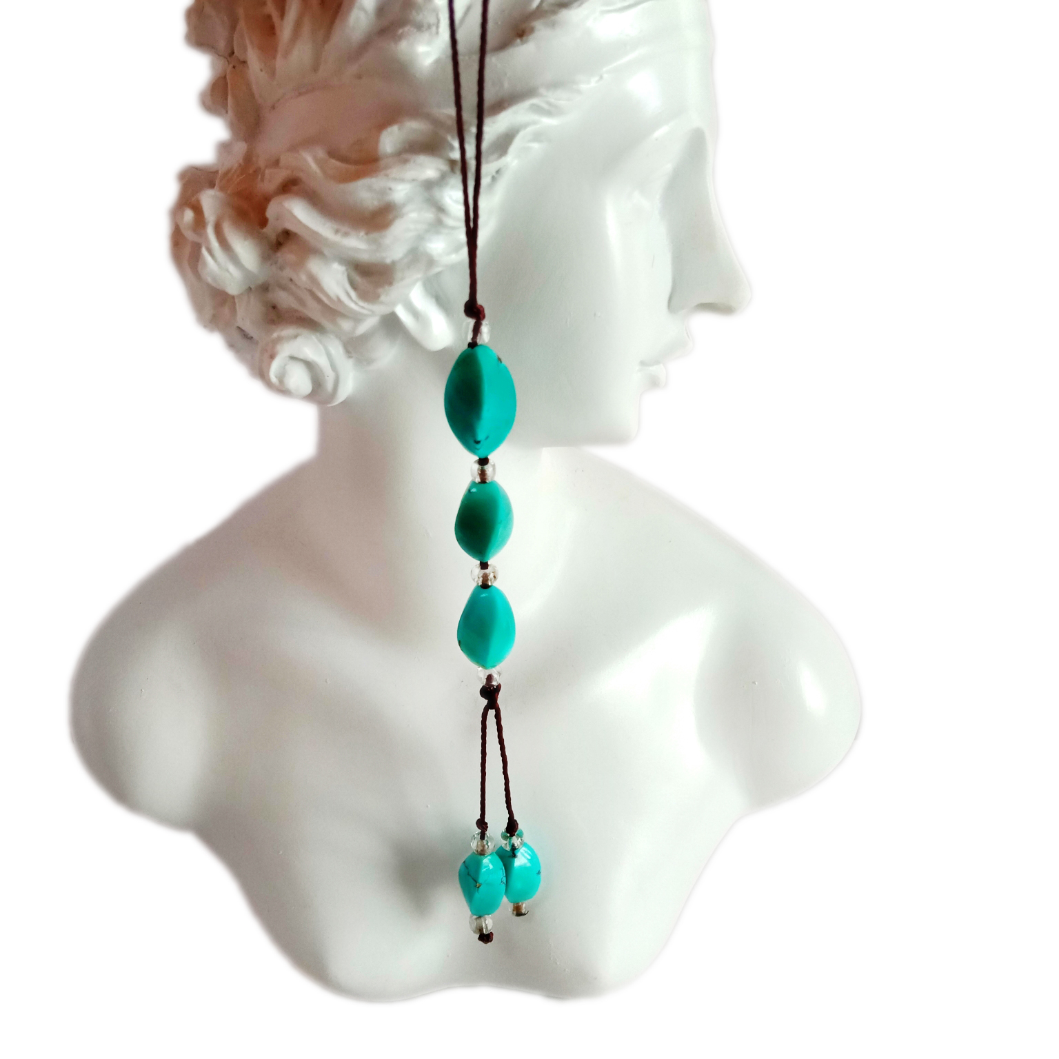 Kingman plave tirkizne ručne tirkizne zavjese 15